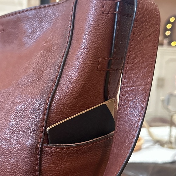 FRYE Leather Side Pocket Hobo Bag in Cognac, Like New! Gorgeous! - Picture 7 of 16